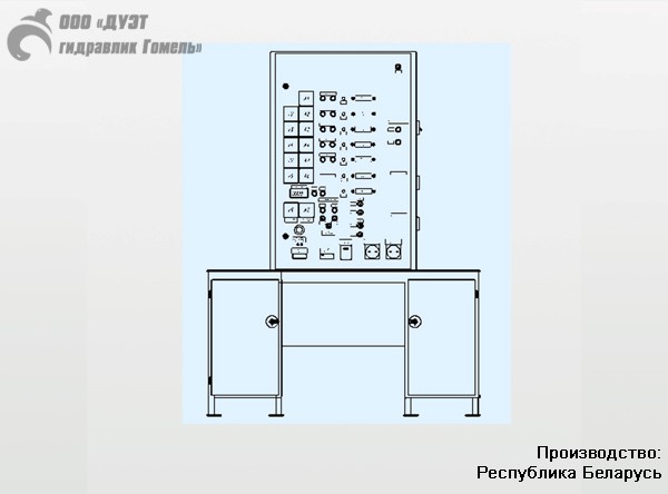 Стенд для проверки электрических аппаратов тепловозов и дизель - поездов ДГСИЭ1.ЭА.М